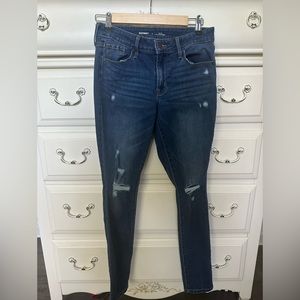 Old Navy Pop Icon Skinny Ripped Jeans, Mid-Rise Size 4